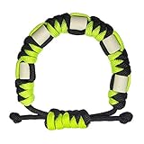 Paracord-Armband gegen Zecken, natürliches Zeckenabwehr-Armband mit EM-Keramik, langlebig, sichere Zeckenbekämpfung für Kinder und Erwachsene, Unisex, verstellbares Armband (Limette)