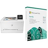 HP Color Laserjet Pro M255dw Farblaserdrucker (Laserdrucker, WLAN, LAN, Duplex, Airpr + Microsoft Office 365 Family | Box