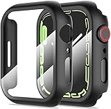 Diruite 2-Stück Hülle für Apple Watch Series 7/6/5/4/SE Panzerglas Schutzhülle,Hard PC Rundum Displayschutz Ultradünne Schutz Case für iWatch Series 7/Series 6/5/4/Series SE Schutzhü
