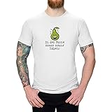 T-Shirt In der Birne muss Mans haben! Intelligenz Wissen Party 13 Farben XS-5XL Fun Witz Spaß Funshirt lustige Sprüche Geschenk, Farbe:Weiss, Größe:5XL