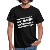 Spreadshirt IT Programmierer Machen Nie Fehler Sie Bauen Features EIN Männer T-Shirt, 3XL, Schw