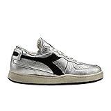 Diadora Heritage MI Basket Row Cut Silver Used W 201.177401/Silber, silber / schwarz, 38 EU