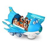 Ganghuo Kinder Stunt Elektrisches Airliner-Spielzeug mit Lichteffekten, rotierendes Super Trick Geschenk fü