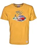 Herren T-Shirt VW Bulli »Follow The Light« Gelb Gr.L