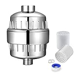 Shower Filter Filterdusche 15 Stufen Universal Austauschbarer Wasserreiniger F-15 schützt Haut und Haare 2 Kartuschen eingeschlossene Anti-Vitamin C-Hochdruck-Sabland-W