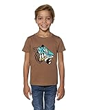 Hochwertiges Kinder T-Shirt aus Biobaumwolle mit Tiger, 100% Bio Baumwolle, Size:134/146, Color:C