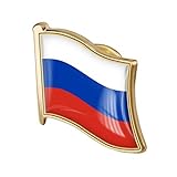 Zonster 1 Stück Russische Flagge Pin Abzeichen Metall Emaille Revers Pin Brosche Russe Flagge Abzeichen Nationale Ab