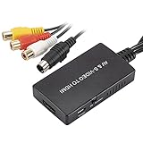 Baoblaze AV Svideo to HDMI Converter Unterstützt 720P/1080P für N64 Videospiele VHS
