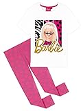 Barbie Leggings Mädchen und Mädchen T-Shirt Set, Kinder Kleidung für Mädchen, 92-158 (Weiß/Rosa, 8-9 Jahre)