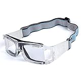 Aeromdale Sportbrillen Schutz Sicherheit Schutz Basketball Brille mit verstellbarem Gurt für Basketball Fußball Volleyball Hockey Fußball Eyewear Protector Unisex - # A - # 4