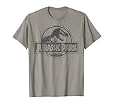 Jurassic Park Classic Logo Faded Black T-S
