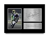 HWC Trading Valentino Rossi A4 Ungerahmt Signiert Gedruckt Autogramme Bild Druck-Fotoanzeige Geschenk Für Superbikes Motogp F