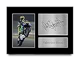 HWC Trading Valentino Rossi A4 Ungerahmt Signiert Gedruckt Autogramme Bild Druck-Fotoanzeige Geschenk Für Superbikes Motogp F