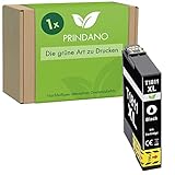 Prindano 1 Patrone kompatibel mit Epson T1811 18XL Black | Für Expression Home XP-30 33 102 202 205 212 215 225 302 305 312 313 315 322 325 402 405 412 413 415 420 422 425 XP-405 WH