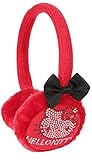 Cache Ohren Kinder Mädchen Schleife und Strass Hello Kitty rot/schw