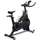 Dripex Heimtrainer Fahrrad Indoor Hometrainer Ergometer mit Stahlschwungrad, Magnetbremse, Pulsmesser, LCD-Anzeige und Flaschehalter Benutzergewicht bis 120kg