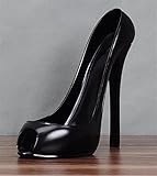LIFF Weinregler Champagner Weinflasche Halter High Heel Schuh Stilvolle Rackkorb Zubehör for Home Bar Zubehör Home Bars Geschenk Kitchen Rack (Color : Black)