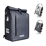 SPITZE FORGE 3in1 Fahrradtasche für Gepäckträger 100% Wasserdicht & Reflektierend - Rucksack, Gepäckträgertasche, Umhängetasche - Hinterradtasche zum Einkaufen, Arbeit und Fahrradtour PVC-freiPVC-freiPVC-freiPVC-freiPVC-freiPVC-freiPVC-freiPVC-freiPVC-freiPVC