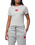 HUGO Damen The SlimTee_redlabel 10229761 T-Shirt, Medium Grey31, L