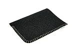 Notebooktasche APFELTASCHE für Apple iPad (alle Modelle) /// 100% Wollfilz anthrazit (handgenäht in Berlin) (iPad AIR 2, anthrazit/Silbergrau)