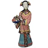 Ga-yinuo China alte Porzellanpuppen Kunstskulptur Keramik Damenfiguren Fine Art weibliche S