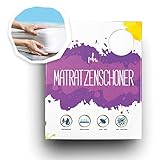 PIHU Matratzenschoner (Wasserdicht) Baby Kleinkind Kind (Inkontinenzauflage) Matratzenschutz (Atmungsaktiv + Luftdurchlässig) Babybett Kinderbett - Schutzbezug für Matratze & Topper aus Baumw