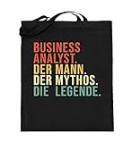 Generisch IT-Koordinator Jutebeutel | Business Analyst Mann Mythos Legende Baumw