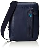 Piquadro Pulse Tasche, Leder, Blau, 22