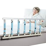 Bettgitter für Ältere, Faltbar Bettschutzgitter Sicherheitsgeländer für Kleinkinder Erwachsene, Stabile Metall Bewachen Assist Griff für Krankenhaus Heimpflege (Farbe : Silver, Größe : 106x40cm)