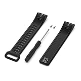 Für Huawei Band 2/Band 2 pro Smart Watch Armband,JSxhisxnuid Premium Soft Silicone Sport Armband Replacement Strap Adjustable Für Huawei Band 2/Band 2 pro Smart Watch（1* Schraubendreher） (Schwarz)