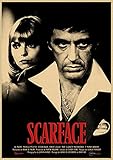 Leinwand kunst 40x60cm Kein Rahmen Scarface Poster Leinwanddrucke Bild Wandkunst Malerei für Wohnk