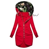 KJDWJKJRF Fleecejacke Damen Funktionsjacke Lange Regencape für Wandern Radfahren Camping Reisen Regenjacke Wasserdicht Atmungsaktiv Regenmantel Travel Regen Poncho Zubehör Regenbekleidung