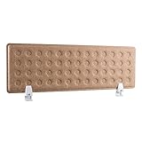 RICOO Akustik Trenn-Wand für Schreibtisch SAP0930-B 92 x 30 x 1,5 cm Braun Büro Home-Office Pinnwand Schall-und S