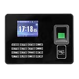 Tosuny 2,8 Zoll LCD biometrische Fingerabdruck-Stempeluhr-Maschine 1000 Fingerabdruck-Kapazität TCP/IP/USB biometrische Angestellt-Anwesenheits-Maschine(EU-Stecker)
