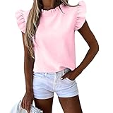 Bedrucktes T-Shirt für Damen, lässig, Stehkragen, kurzärmelig, Streetwear, Sommer Gr. M, c2