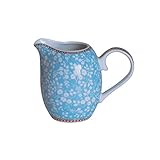 YUXINYAN Milchkanne Barista Keramik Blumen Kaffee-Milch-Pitcher, kreativer Milchkrug Western-Stil Kleiner Milk Cup, Keramik Sauciere Sauciere MilchkäNnchen Keramik (Color : A)