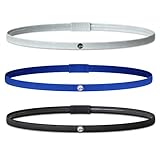 AtThisMoment ® - Das Einzigartige Anti-Rutsch Sport Haarband - Passend für Jede Kopfform - 3er – Set - Haarband Sport für Herren, D