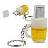 Bier Glas USB-Stick 8 GB - Beer Glass Pen Drive Memory Stick Daten Speicher - Speicherstick - Gelb
