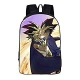 WANHONGYUE Yu Gi Oh Anime Rucksack Backpack Büchertasche Schulrucksack Schultasche für Schüler Jungen Mädchen /2
