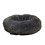 QWERTY Donut hundebett Hundesofa Katzensofa - Weich Warm Langes Plüsch Haustierbett Donut Form Hund Katze Rund Bett Waschbar Für Katzen Und Kleine Mittlere Hunde Anti-rutsch Hundeb