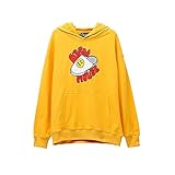 Smiley Gesicht Haus Hoodie Smiley Hausschuhe Gedruckt Bieber Paar Pullover Mode Hip Hop Baumwolle Pullover, gelb, XL