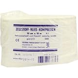 ZELLSTOFF VLIES KOMPRESSEN 10 cmx10 m unst.gerollt 1 S