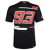 Marc Marquez 2019 MotoGP Herren T-Shirt, 93 Logo, 100% Baumwolle, Gr. S-XXXL, Grau, schwarz, Mens (XXL) 120cm/47 inch C