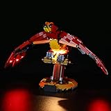BRIKSMAX Led Beleuchtungsset für Lego Harry Potter Fawkes Dumbledore's Phoenix - Compatible with Lego 76394 Bausteinen Modell - Ohne Lego S