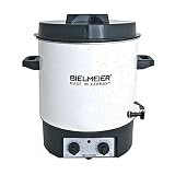 Bielmeier 485127 Einkoch Vollautomat, Emaille, 27 L, 3/8 Zoll Kunststoff-Auslaufhahn, 1800 W, BHG 485.1