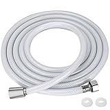 Duschschlauch 3m, JatilEr PVC Glatter Brauseschlauch Kunststoff Duschschläuche Plastik Shower Hose, Universal Ersatz Verdrehsicher Explosionsschutz Brauseschläuche mit 2 Dusche Schlauch Dichtungsring