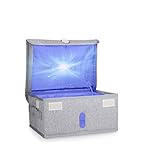TAISHAN UV-Desinfektionsmitteltasche, UV-C-Reiniger, LED-Sterilisator-Box, 253,7 nm, Licht-Box, USB-Aufladung für Handy, Kleidung, Brillen, tötet 99,9 % der Keime, Viren und Bak