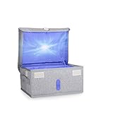 TAISHAN UV-Desinfektionsmitteltasche, UV-C-Reiniger, LED-Sterilisator-Box, 253,7 nm, Licht-Box, USB-Aufladung für Handy, Kleidung, Brillen, tötet 99,9 % der Keime, Viren und Bak