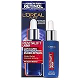 L'Oréal Paris Retinol Serum, Anti-Falten Nacht-Serum, Mit Vitamin A, pflegendem Öl & Hyaluronsäure, Revitalift Laser, 30