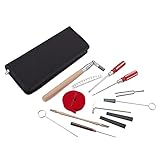 PHILSP Piano Tuning Professionelles Piano Tuning Kit Tuner Tools Set Piano Tuning Tool Holzgriff Fester Stimmschlüssel, mit T